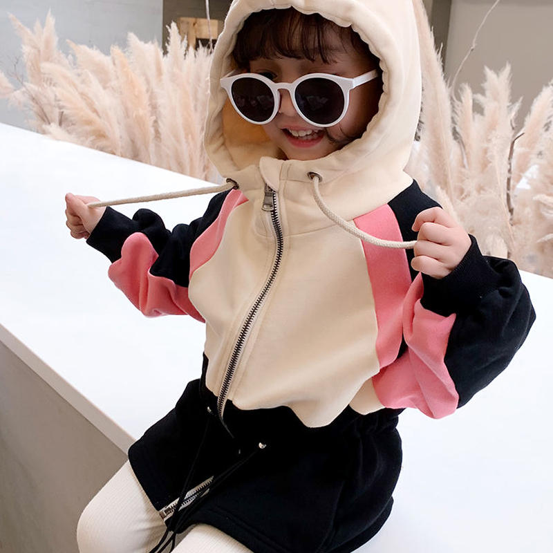 韓国子供服 キッズ スポーティー パーカー 女の子 男の子 安い 激安 オリジナルブランド ピ