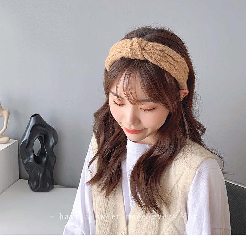 カラーバリエーション豊富 ニットカチューシャ ヘアバンド ヘアバン レディース 秋 冬 秋冬