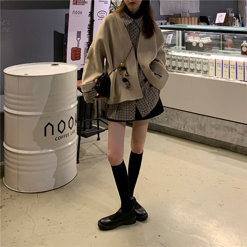 チラ見せ ミニ丈シャツワンピース 羽織としても ルームウェア 部屋着にも シャツワンピース