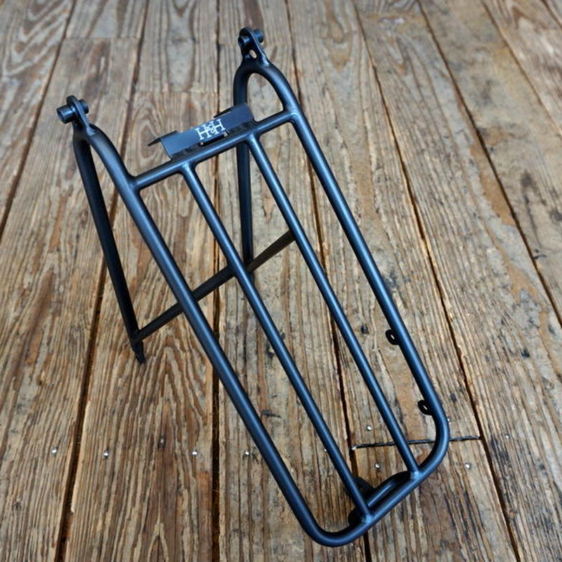 Brompton用 H&H アルミ合金のリアキャリア smallバージョン 黒色