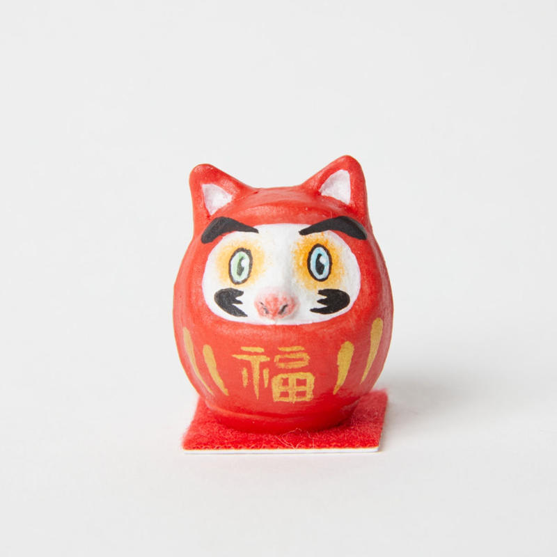 豆だるま 猫 Mini Daruma Cat Louise Square Onli