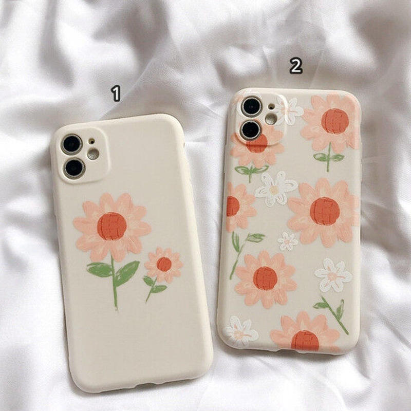 お取り寄せ商品 Iphone Case ケース Iphone12 手書き風 イラスト フラワ