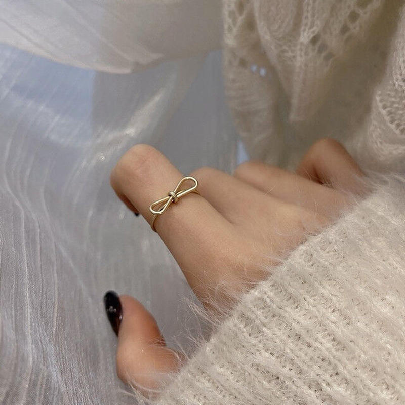 お取り寄せ商品 リング 指輪 リボン マット シンプル かわいい ガーリー 繊細 L4742