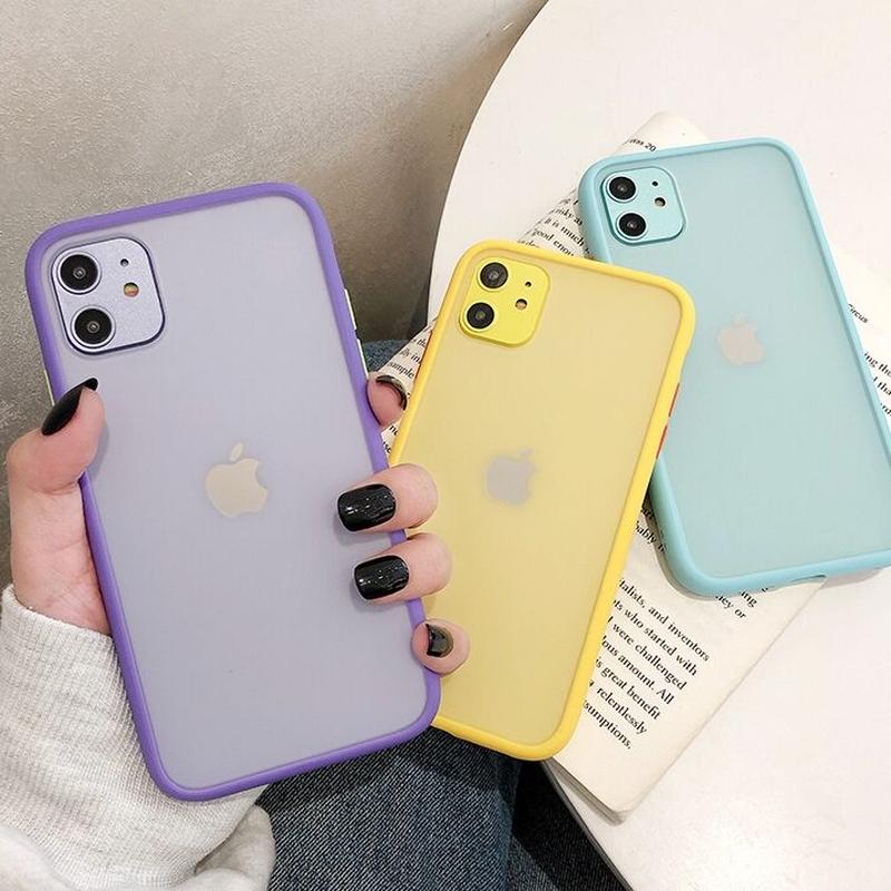 お取り寄せ商品】iPhoneケース iPhone11 半透明 マット フロスト カラーフレー... お取り寄せ商品】iPhoneケース iPhone11 半透明 マット フロスト カラーフレー...