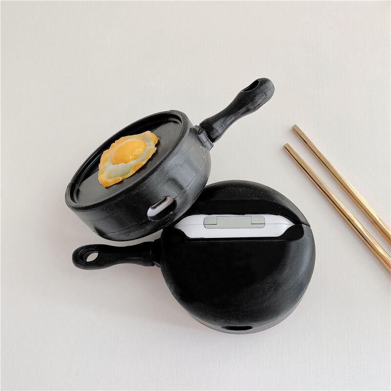 お取り寄せ商品 Airpods Case ケース カバー 個性的 面白い フライパン 目玉焼