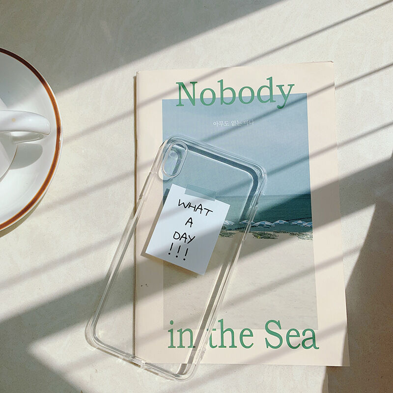 お取り寄せ商品 Iphoneケース シンプル ミニマル 英字 ロゴ オシャレ 透明 クリア