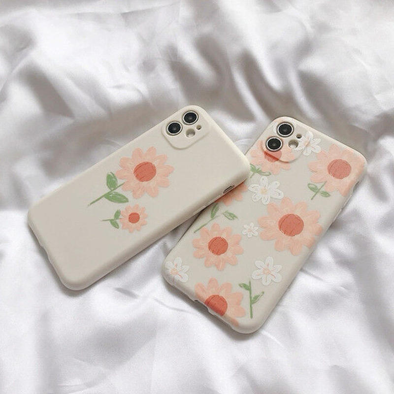 お取り寄せ商品 Iphone Case ケース Iphone12 手書き風 イラスト フラワ