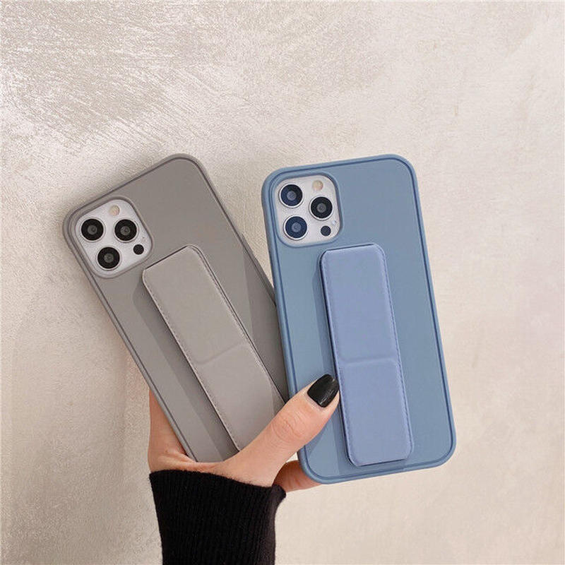 お取り寄せ商品 Iphone Case ケース Iphone12 無地 折りたたみ スタンド