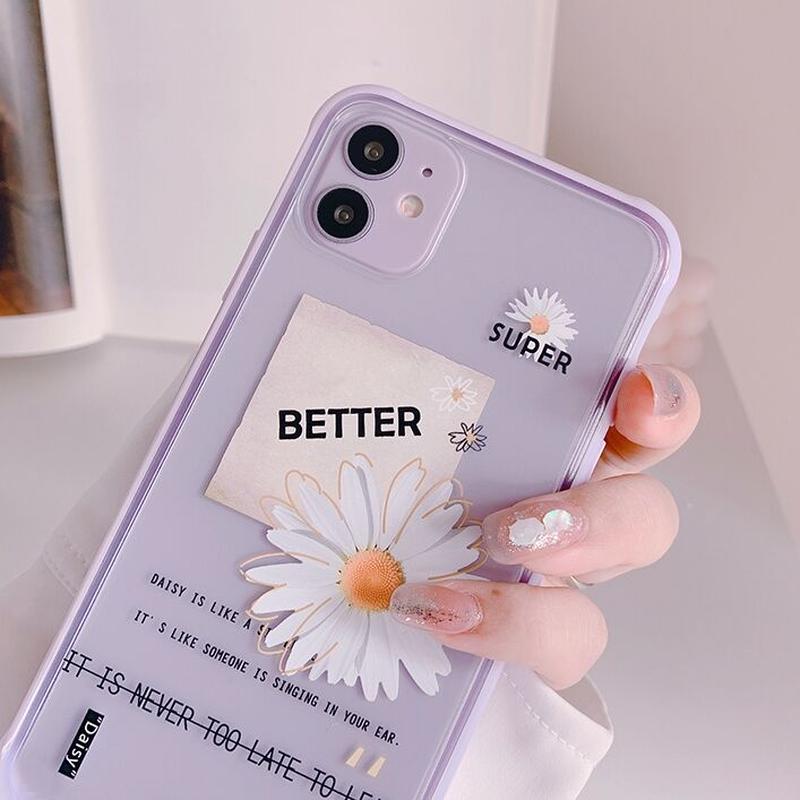 お取り寄せ商品 Iphoneケース Iphone12 クリア デイジー お花 花柄 フラワー お取り寄せ商品 Iphoneケース Iphone12 クリア デイジー お花 花柄 フラワー