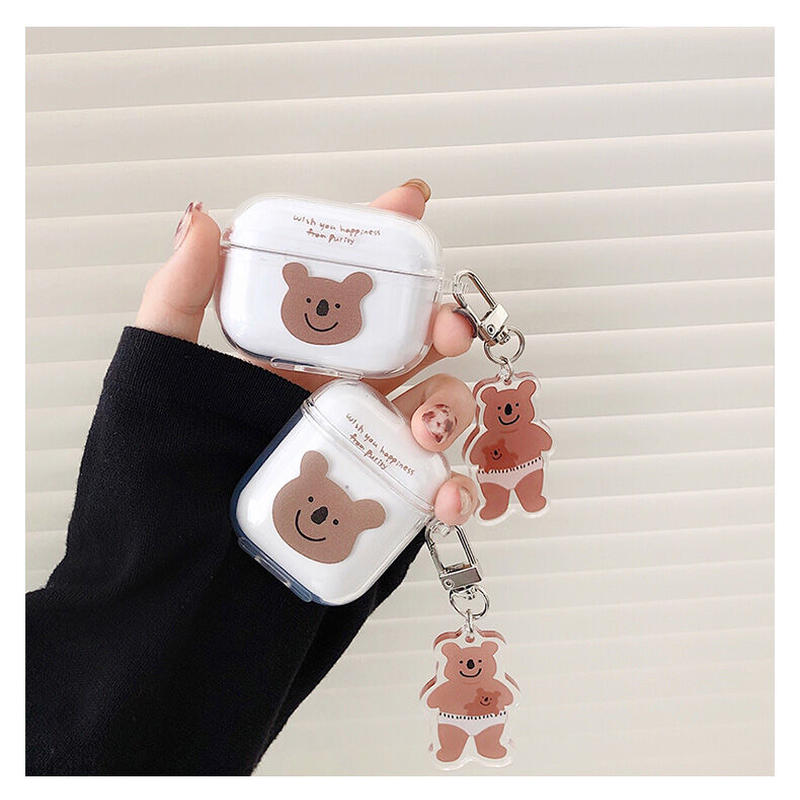 お取り寄せ商品 Airpods Case ケース カバー 透明 クリア コアラ かわいい キ