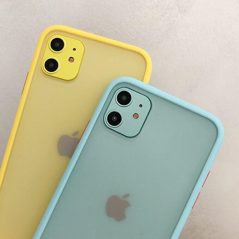 お取り寄せ商品】iPhoneケース iPhone11 半透明 マット フロスト カラーフレー... お取り寄せ商品】iPhoneケース iPhone11 半透明 マット フロスト カラーフレー...