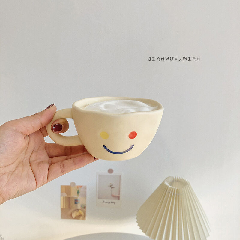お取り寄せ商品 スマイリー カップ ソーサー マグカップ コーヒーカップ マット かわいい