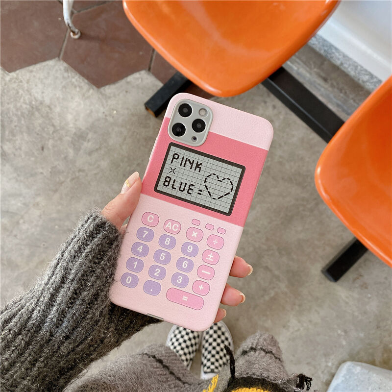 お取り寄せ商品 Iphoneケース Iphone12 電卓 計算機 レトロ かわいい キュー