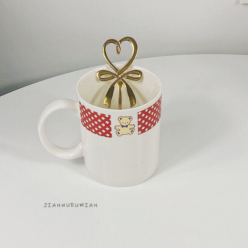 お取り寄せ商品 スプーン ハート リボン デザートスプーン コーヒースプーン かわいい 映え