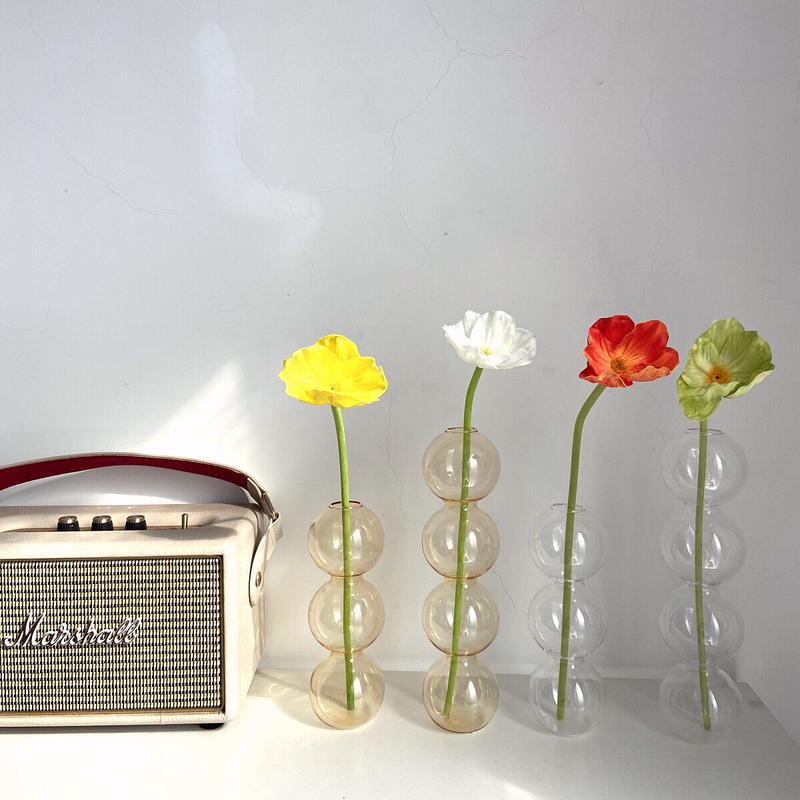 お取り寄せ商品 バブル ガラス花瓶 フラワーベース Flower Vase 一輪挿し シンプ
