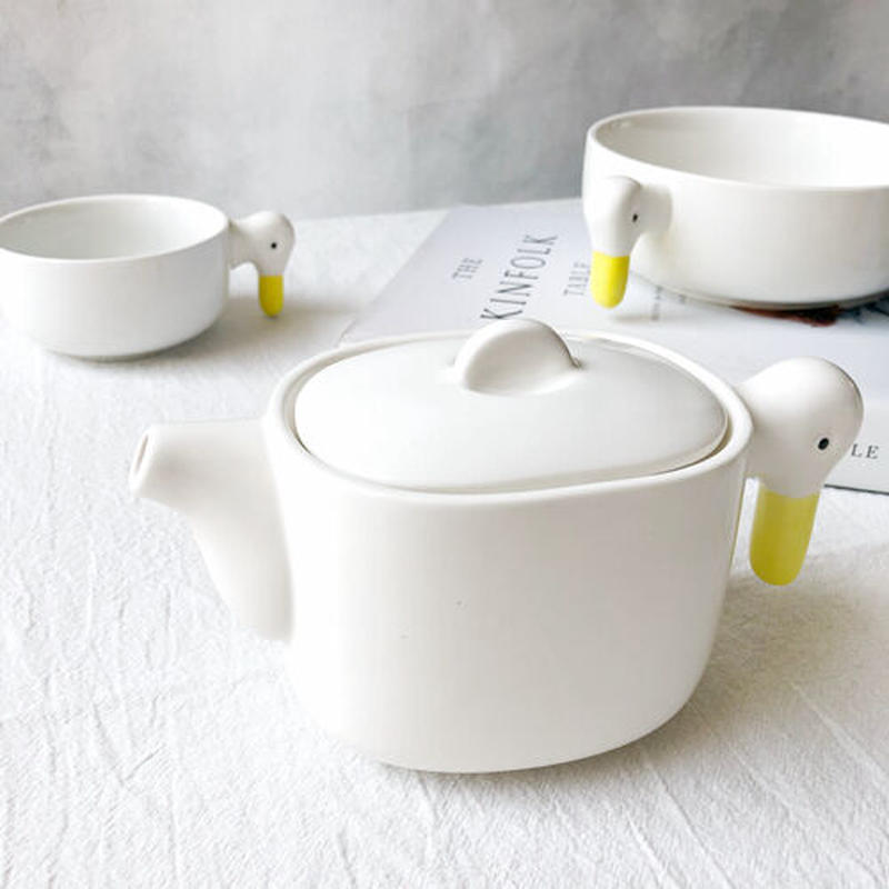 お取り寄せ商品 アヒル Duck ポット ティーポット かわいい キュート インスタ映え ほ