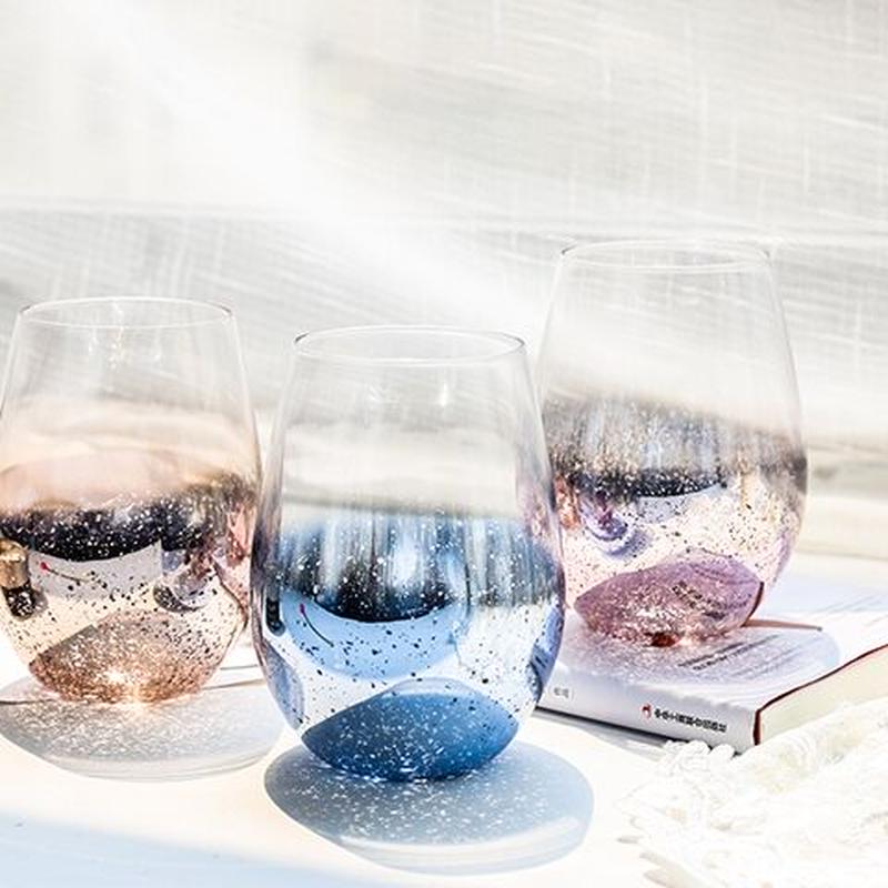 ほしぞらグラス 夜 北斗七星 ガラスコップ 星空 夜空 おしゃれグラス かわいい イラスト グラス