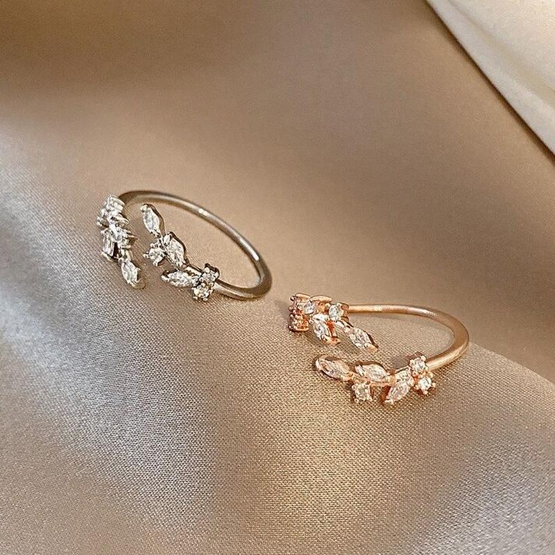 お取り寄せ商品 リング 指輪 Ring リーフ 葉っぱ オープン かわいい シンプル L46