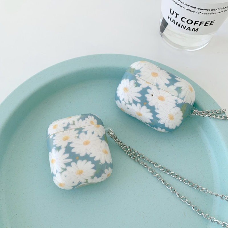 お取り寄せ商品 Airpods Case ケース カバー 花柄 フラワー 油絵風 キュート お取り寄せ商品 Airpods Case ケース カバー 花柄 フラワー 油絵風 キュート