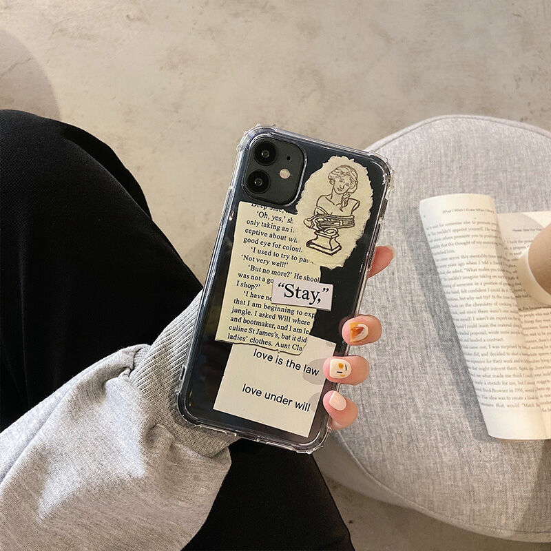 お取り寄せ商品 Iphoneケース Iphone12 レトロ イラスト コラージュ Art