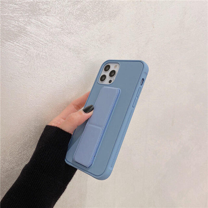 お取り寄せ商品 Iphone Case ケース Iphone12 無地 折りたたみ スタンド