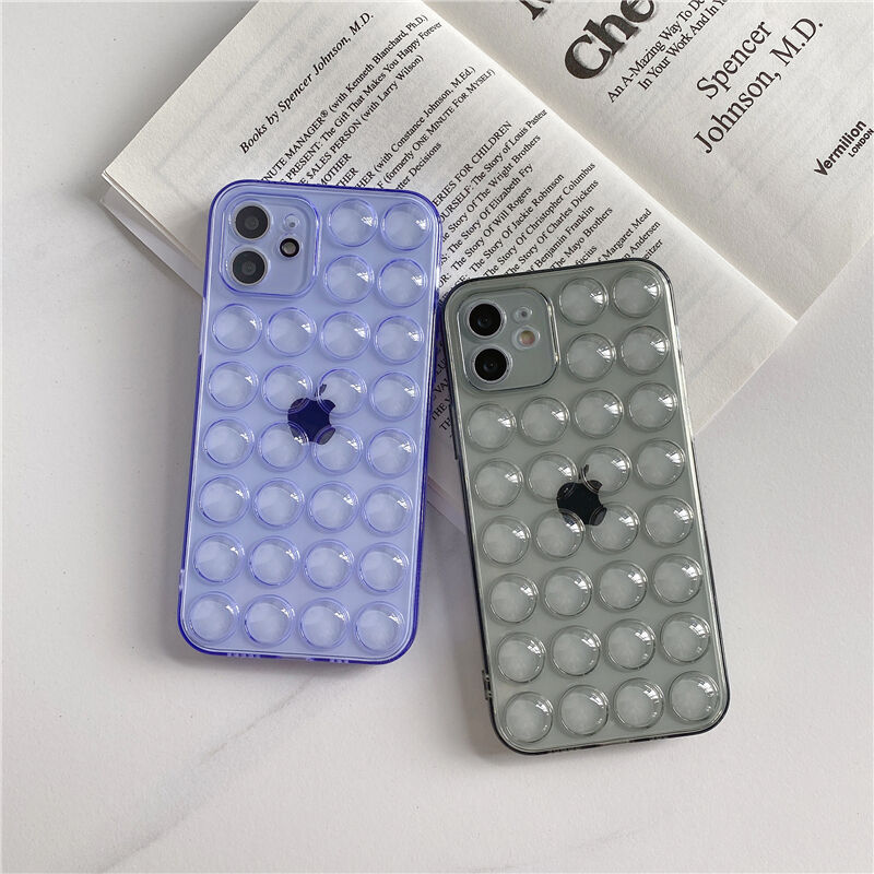 お取り寄せ商品 Iphone Case ケース Iphone12 透明 バブルデザイン ぽこ
