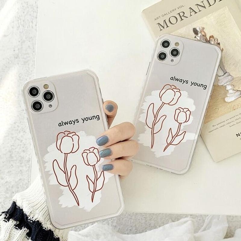 お取り寄せ商品 Iphoneケース Iphone12 人気 サイドイラスト サイドハート柄