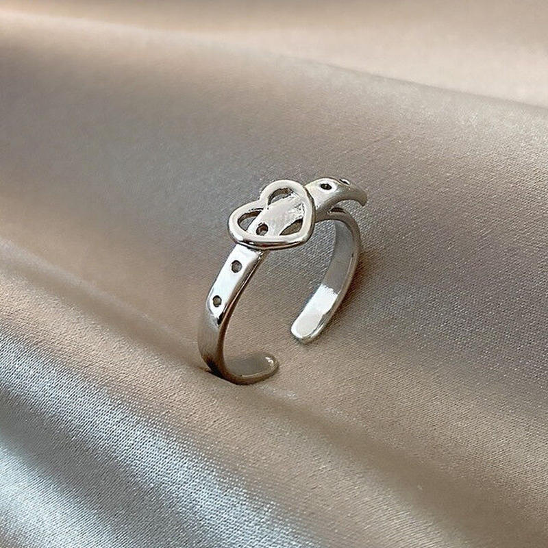 お取り寄せ商品 リング 指輪 Ring ハート ベルトリング シンプル オシャレ 韓国アクセ
