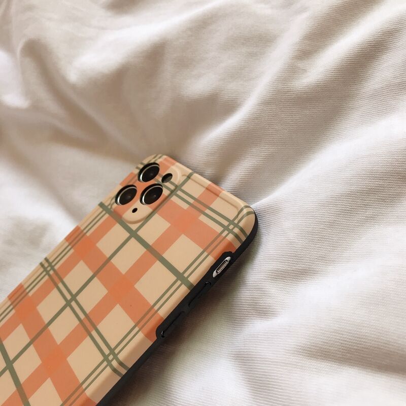 お取り寄せ商品 Iphone Case ケース Iphone12 レトロ チェック柄 格子