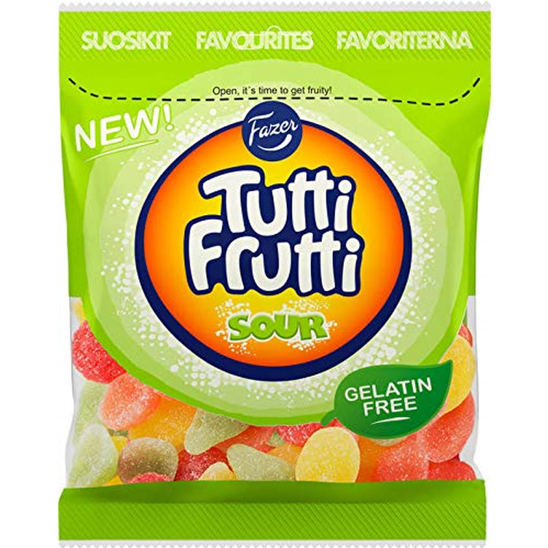 Fazer Tutti Fruttiトゥッティ フルッティ サワー ラズベリー レモン 洋梨味 Fazer Tutti Fruttiトゥッティ フルッティ サワー ラズベリー レモン 洋梨味