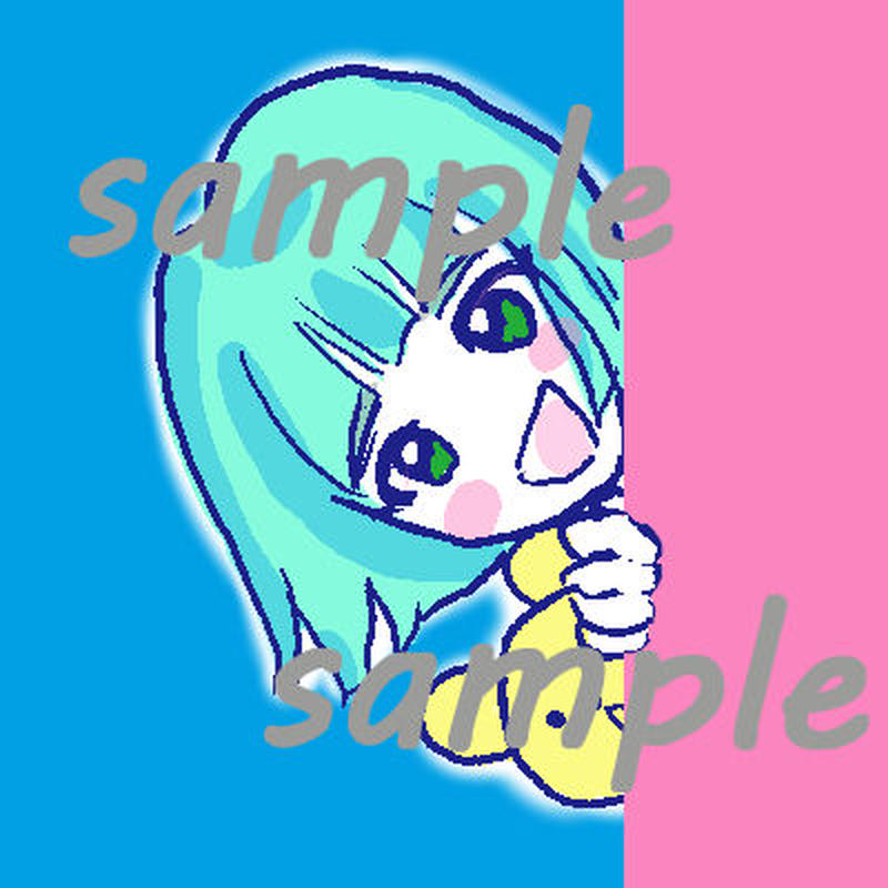 New 壁からひょっこりアイコン 丸投げコース るんぴあイラスト工房