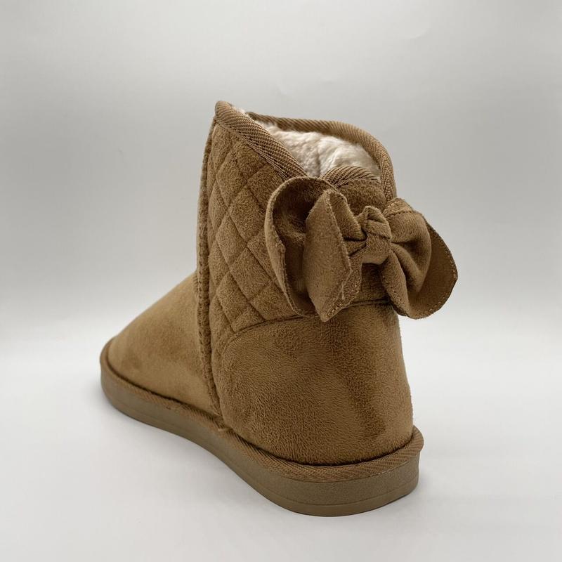 バックリボンムートンブーツ Nat Lux By Selenes