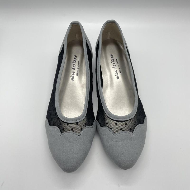 シースルードットパンプス Gray Lux By Selenes