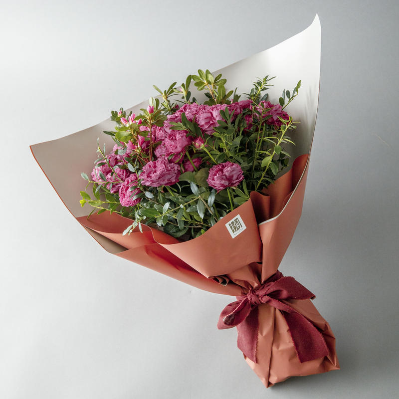 花束g 濃いピンク Musubu