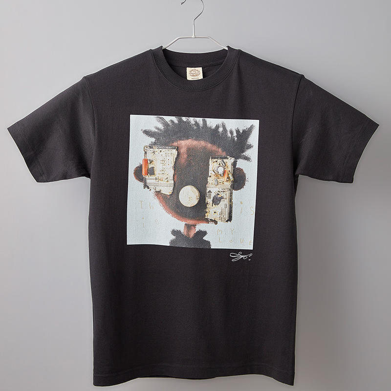 長坂真護 Tシャツ This Is My Love オーガニックコットン Moon