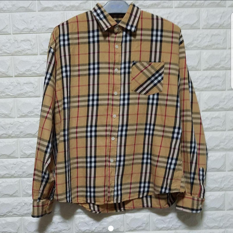 バーバリー柄チェックシャツ Maiins S Store バーバリー柄チェックシャツ Maiins S Store