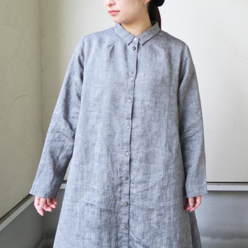 リネンダンガリーシャツワンピース 1 4 061 Yim Ascot Online S