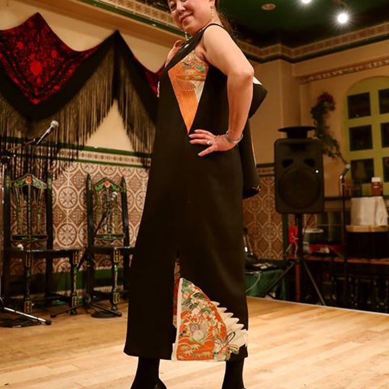 着物リメイクデザインサンプル ワンピース 受注サンプル 非売品 アトリエプリマ