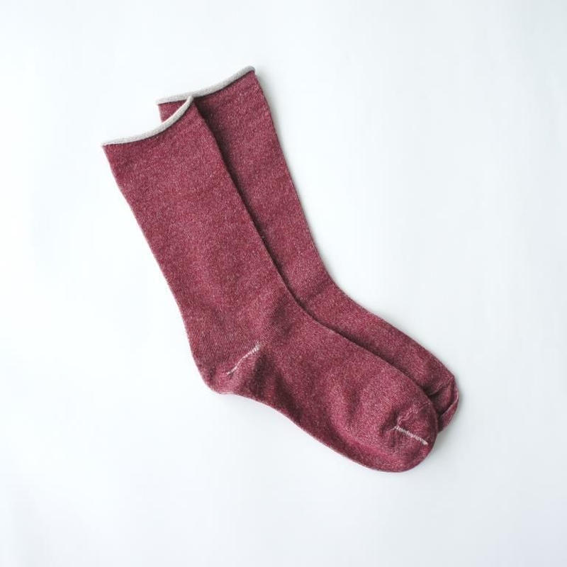 秋冬の準備に アルパカシルクのゴムなし靴下 ユニセックス アズキ So006 Pu ア