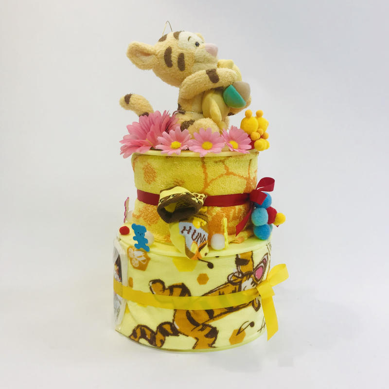 ティガー おむつケーキ２段タイプ キャラクター物 おむつケーキ Com