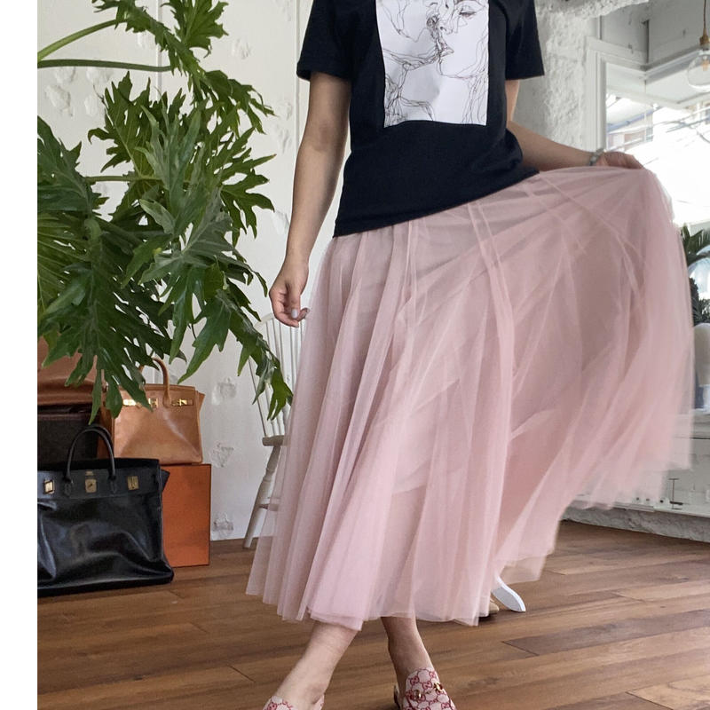 スイートピンクチュールスカート Mamaguitar
