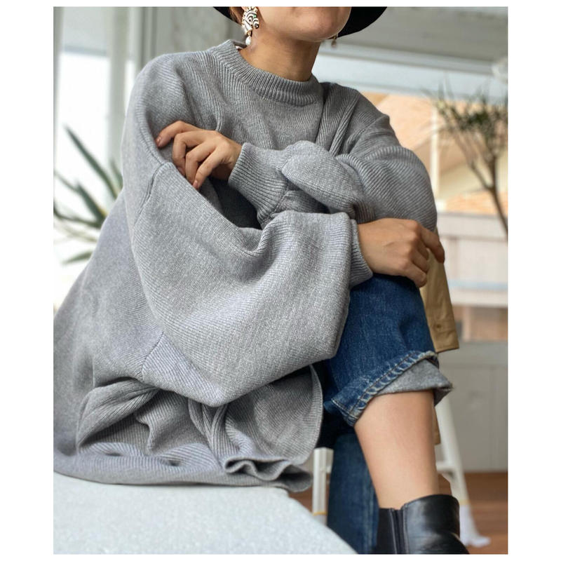 ふんわりビッグシルエットニット5color Mamaguitar