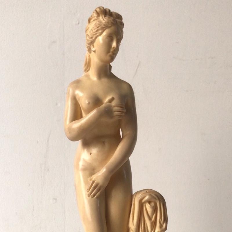 A.Santini サンティーニ 裸婦像 イタリア製 ヴィンテージオブジェ 石膏 ...