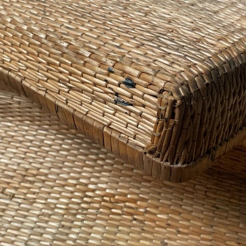 小さな柳行李 28cm 古い文庫行李 飯行李 平箱 小箱 ヴィンテージ 公式セール 柳行李 手提げ行李鞄(ヴィンテージ物) バスケット/かご