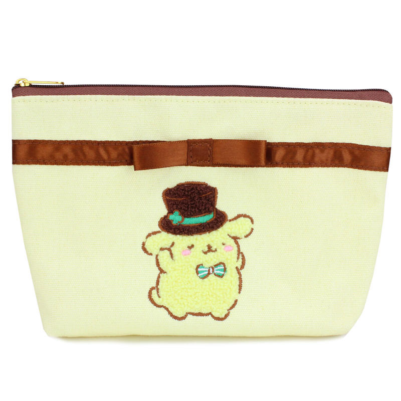 サガラ刺繍ポーチ ポムポムプリン 25周年限定デザイン ポーチ 化粧ポーチ 小物入れ Ma