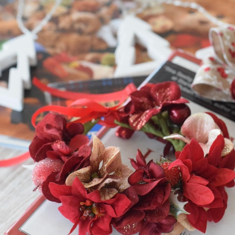 限定 ポインセチア花かんむり M Rihana