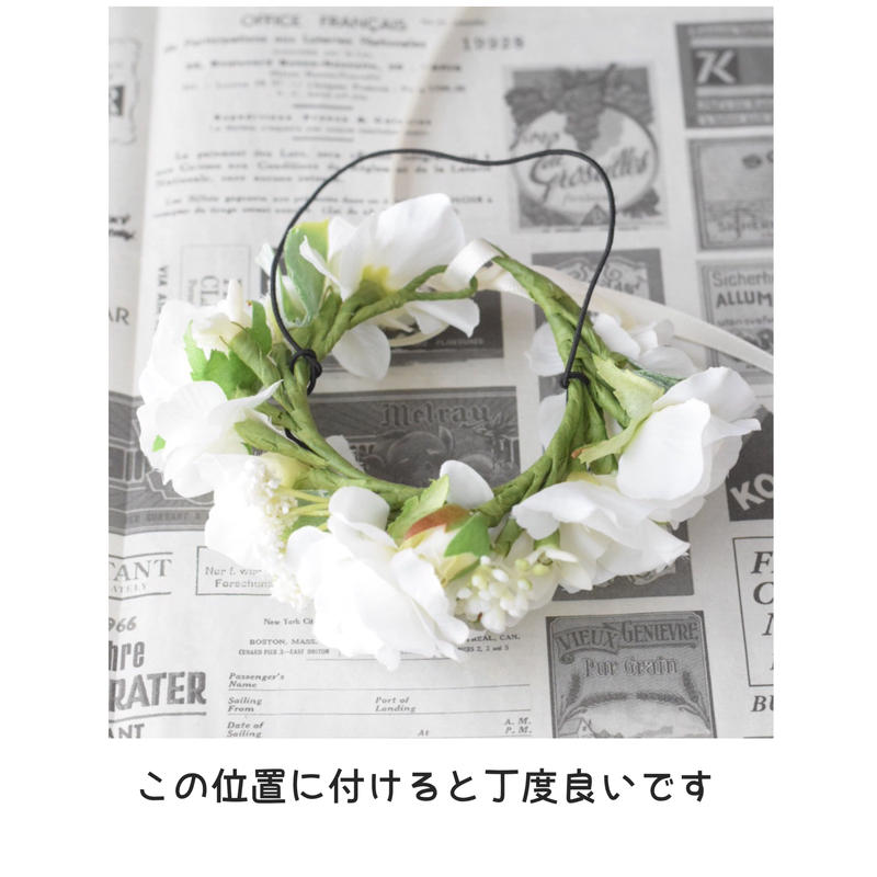 最も優遇 ナチュラル花かんむり 日本産