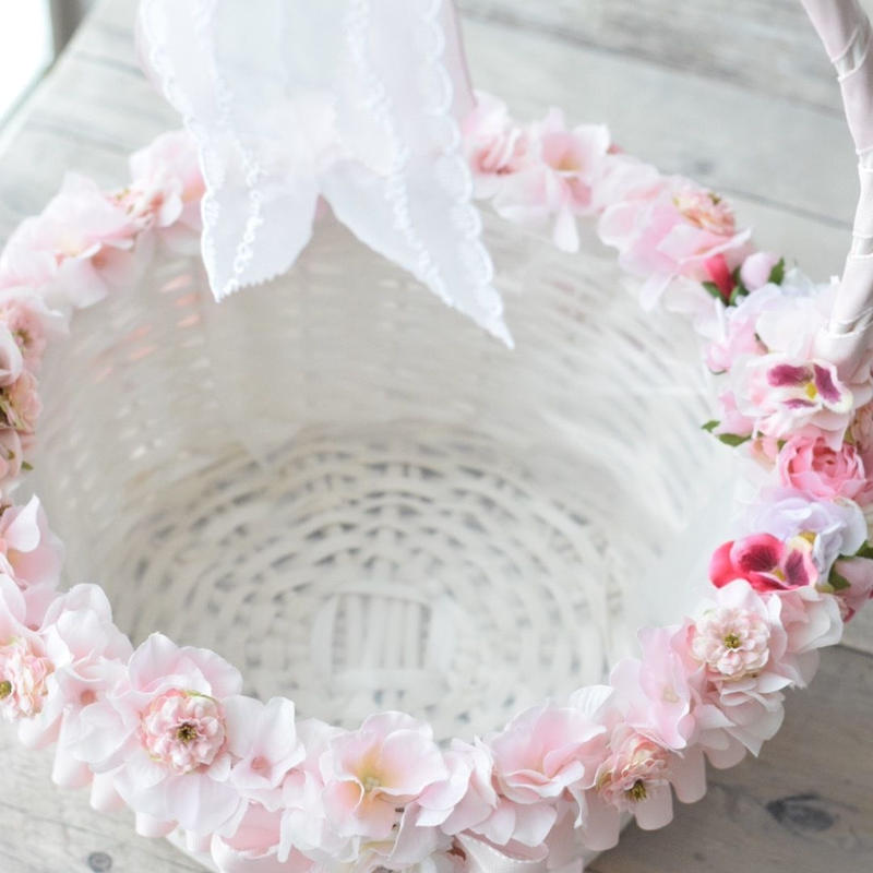 M様専用 オーダー ワンちゃん撮影用 ホワイトバスケット M Rihana