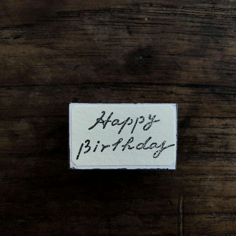 Happy Birthday 筆記体 Matka