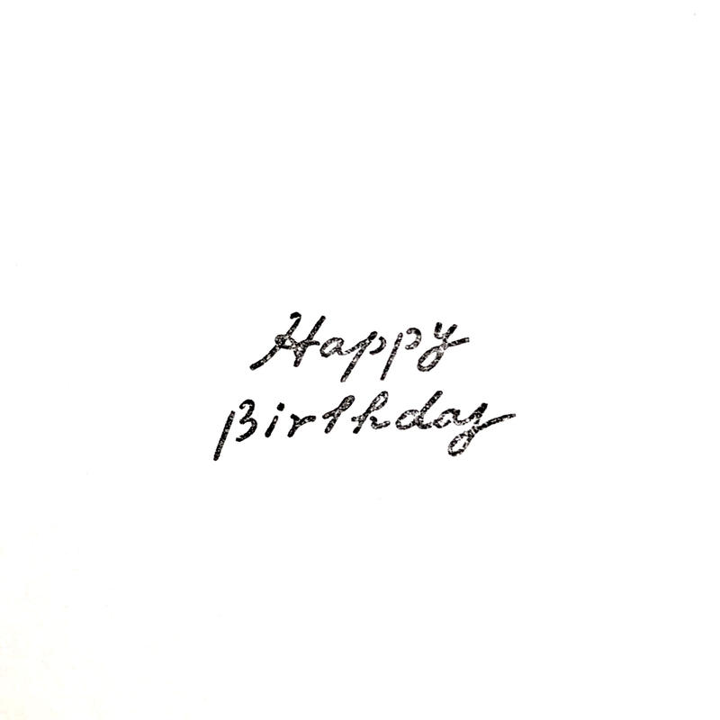Happy Birthday 筆記体 Matka